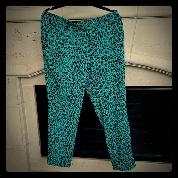 ANN TAYLOR Leopard Pant - Size 12P‎ - Picture 1 of 6